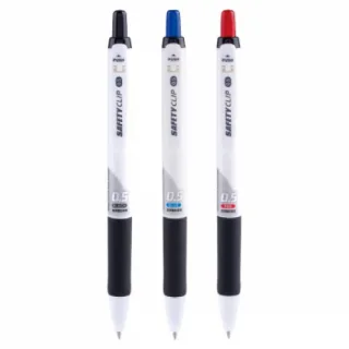 세이프티 클립 볼펜 0.5 mm