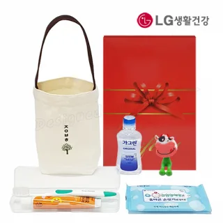 선물세트 치아튼튼 2호 LG칫솔 가그린 칫솔치약세트 6