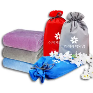 복주머니 +  극세사 밍크담요