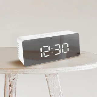 코시 미러 LED 시계 (직사각 140mm)