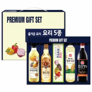 요리 5종 B세트 (요리유+올리고당+위생장갑+양조식초+