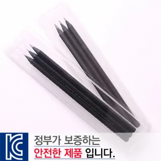 투명사각·흑목육각미두연필3p세트