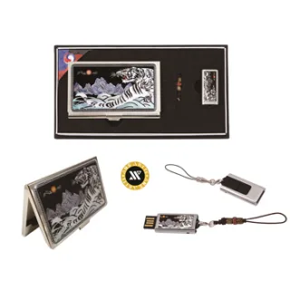 백호자개명함+백호자개USB(8GB~64GB)