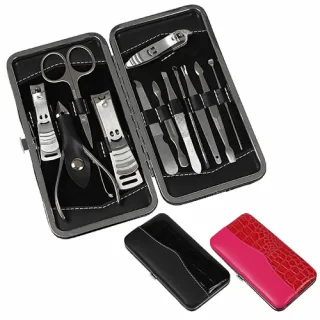 원터치 페이턴트 레더 손톱깎이 세트(12pcs)