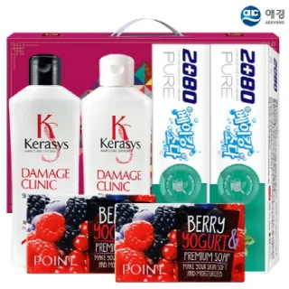 케라시스샴푸 린스 포인트베리비누2P 베이킹소다치약90g