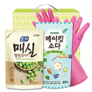 참그린매실300리필 베이킹소다300리필 고무장갑32cm