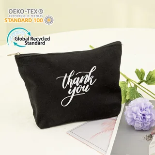 오코텍스리사이클 에코 지퍼파우치 블랙 (23cm*16c