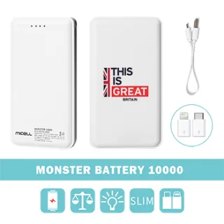 미셀 몬스터 보조배터리 10000mAh 3in1(8핀/
