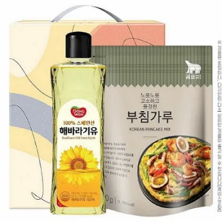 동원 해바라기유 + 곰표 부침가루 2종 선물세트