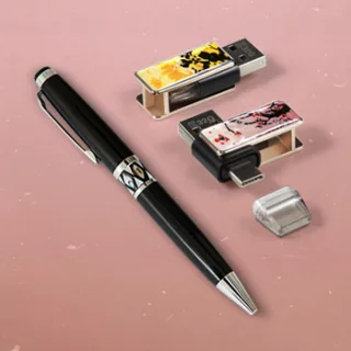 제이메타 C타입 OTG T30 C 골드 사군자 자개 볼