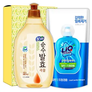 친환경 참그린곡물500용기 리큐 2종