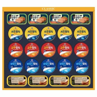 프리미엄 햄복합 6호 사조참치 목우촌 선물세트 (쇼핑백