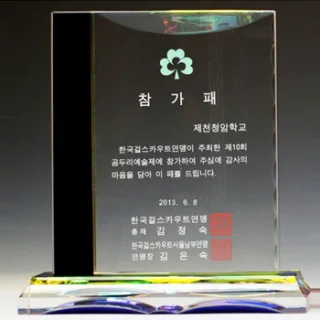 크리스탈 상패 / DS10)17-2