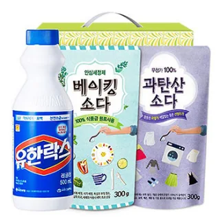 유한락스 베이킹소다300리필 과탄산표백제 3종