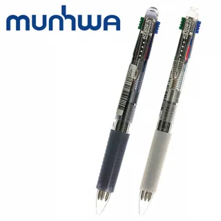 문화 4색볼펜 에스 0.7mm