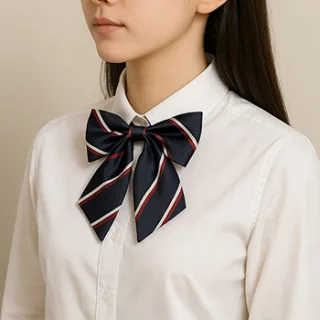 룩앳걸 교복 여성 리본넥타이 자동 단체 유니폼 합창단 