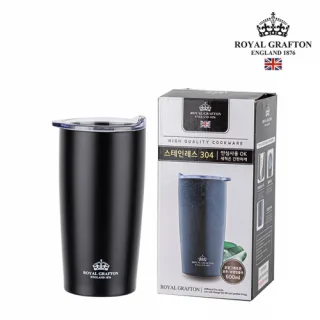 로얄그래프톤 보온보냉 텀블러 (콜드컵) 600ml 블랙