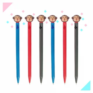 원숭이 캐릭터 볼노크 니들펜 0.7mm