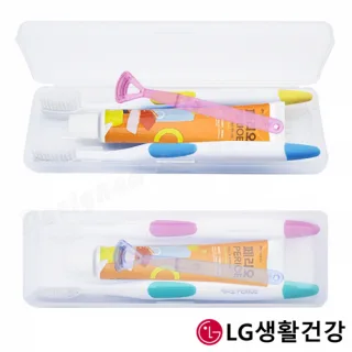커플_LG 페리오 칫솔치약+혀클리너/여행용세트 3종