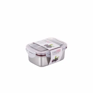 스텐락 국산 스텐밀폐용기 클래식 직사각 4호 540ml