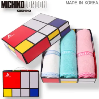 미치코런던 래티스 세면타월 3P세트