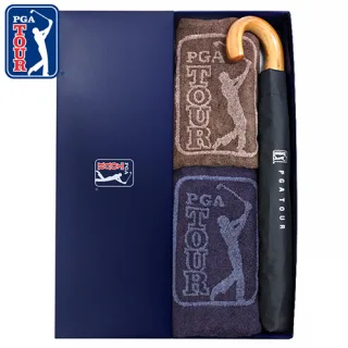 PGA 2단자동 블랙우드핸들+170g 죽사타올 2P 세