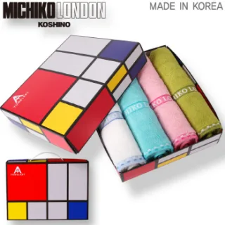 미치코런던 래티스 세면타월 4P세트