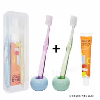 커플 치과용 크리스탈캡+페리오 칫솔치약 세트
