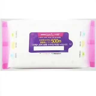 물티슈 핑크색 라벨형 60매 40g