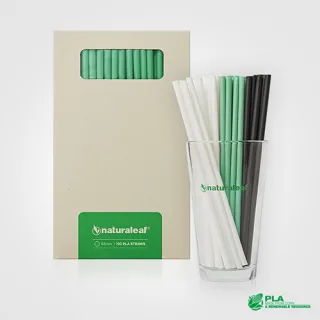 내츄럴리프 PLA 생분해일자빨대(100pcs)
