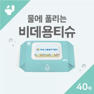 비데용 물티슈 40매 (캡형) 