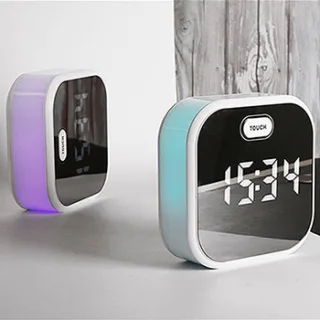 [NEXONE] 무드등 인테리어 LED미러시계 알람 탁