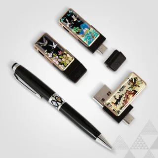 제이메타 T30 골드 자개 OTG 볼펜 세트 8GB~6