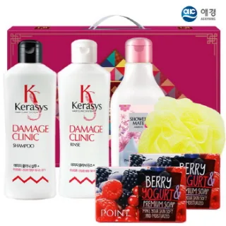 케라시스샴푸 린스 샤워메이트 포인트베리비누2P 샤워볼 