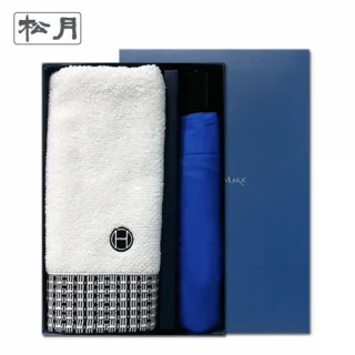 송월 타올우산선물세트(톤180g 1+SW 3단 컬러무지