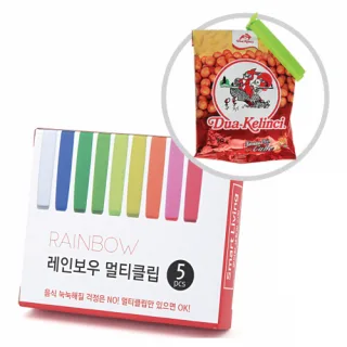 레인보우 멀티클립 봉지집게 5p(표준)