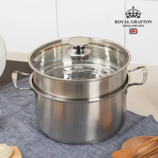 로얄그래프톤 아네트 인덕션겸용(IH) 스텐냄비 2단 찜