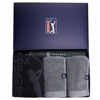 PGA 2단자동 로고바+죽사바스+260g 코마사타올 2