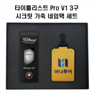 타이틀리스트 Pro V1골프공+정보보호 시크릿 가죽 골