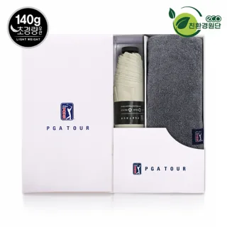 PGA 친환경그린 3단수동 경량스키니+260g코마사타올