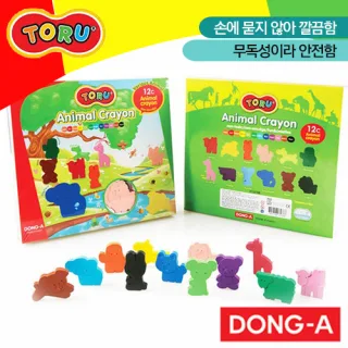 토루 크레용 애니멀 12색세트