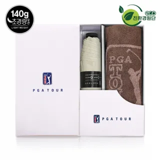 PGA 친환경그린 3단수동 경량스키니+170g죽사타올세