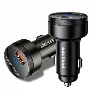 ESSAGER 105W 디스플레이 3포트 차량용 시거잭