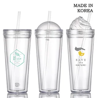 [맘젬] 슬림아이스텀블러 500ml (플랫,돔,크림)