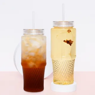 웨이브 아이스텀블러 1000ml (빨대포함)