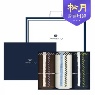 [송월타올] 카운테스마라 체크40 200g 3P 타올세