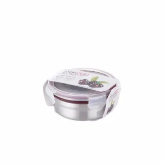 스텐락 국산 스텐밀폐용기 클래식 원형 3호 300ml