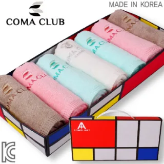 코마클럽 코튼솔리드 타월아트 7P세트 