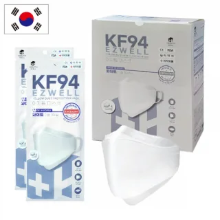 [국산] KF94 이지웰 마스크 4중 필터 대형 화이트