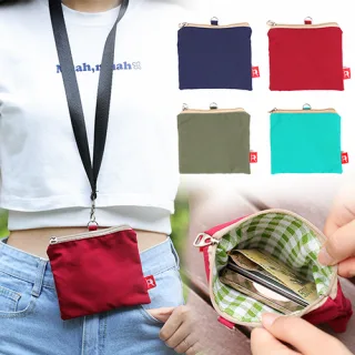 모모카멜 목걸이 카드지갑 미니파우치 4 color 남녀